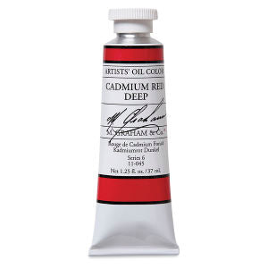 O MG CADMIUM RED DEEP OIL PAINT 1.25OZ M GRAHAM